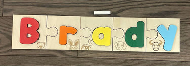 PUZZLE- SEPARATE PIECES- SOUND IMAGES - CUSTOMIZED CHALKBOARD NAME PUZZLE- SEPARATE PIECES- SOUND IMAGES